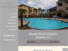 Tablet Screenshot of liveatnorthvillage.com